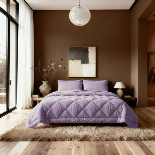 Zelesta Comfort Uni Diamond Duvet - Dark Lavender