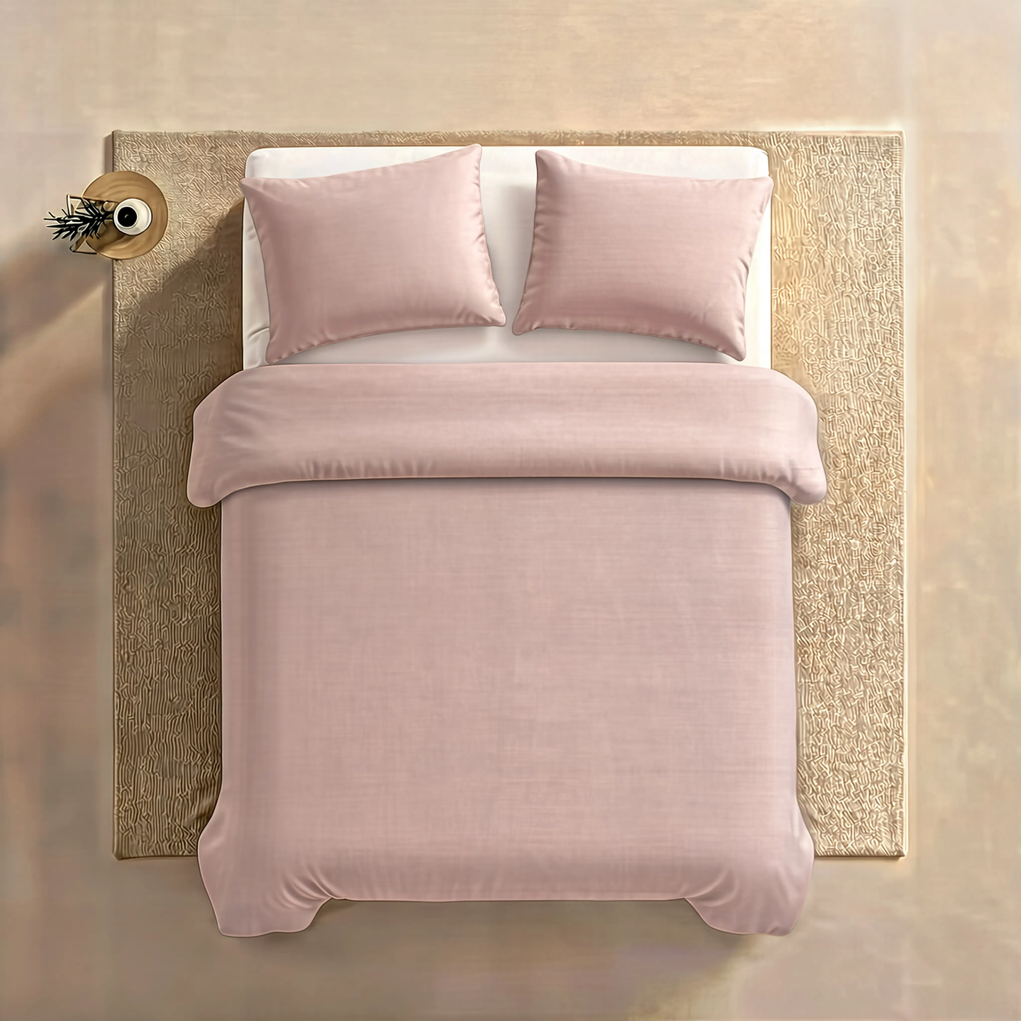 Zelesta Pure Uni Naadloos Katoenen Dekbed - Misty Rose