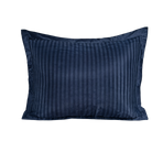 Zelesta Deluxe Hotel Stripe Satin Cotton Taies d'oreiller Lot de 2 - Bleu