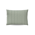 Zelesta Comfort Design Pillowcase Set Of 2 - Olive Stitches in Olive Stitches, laid flat on a white background