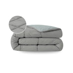 Zelesta Pure Duo Cotton Summer Duvet - Dark Grey & Light Grey