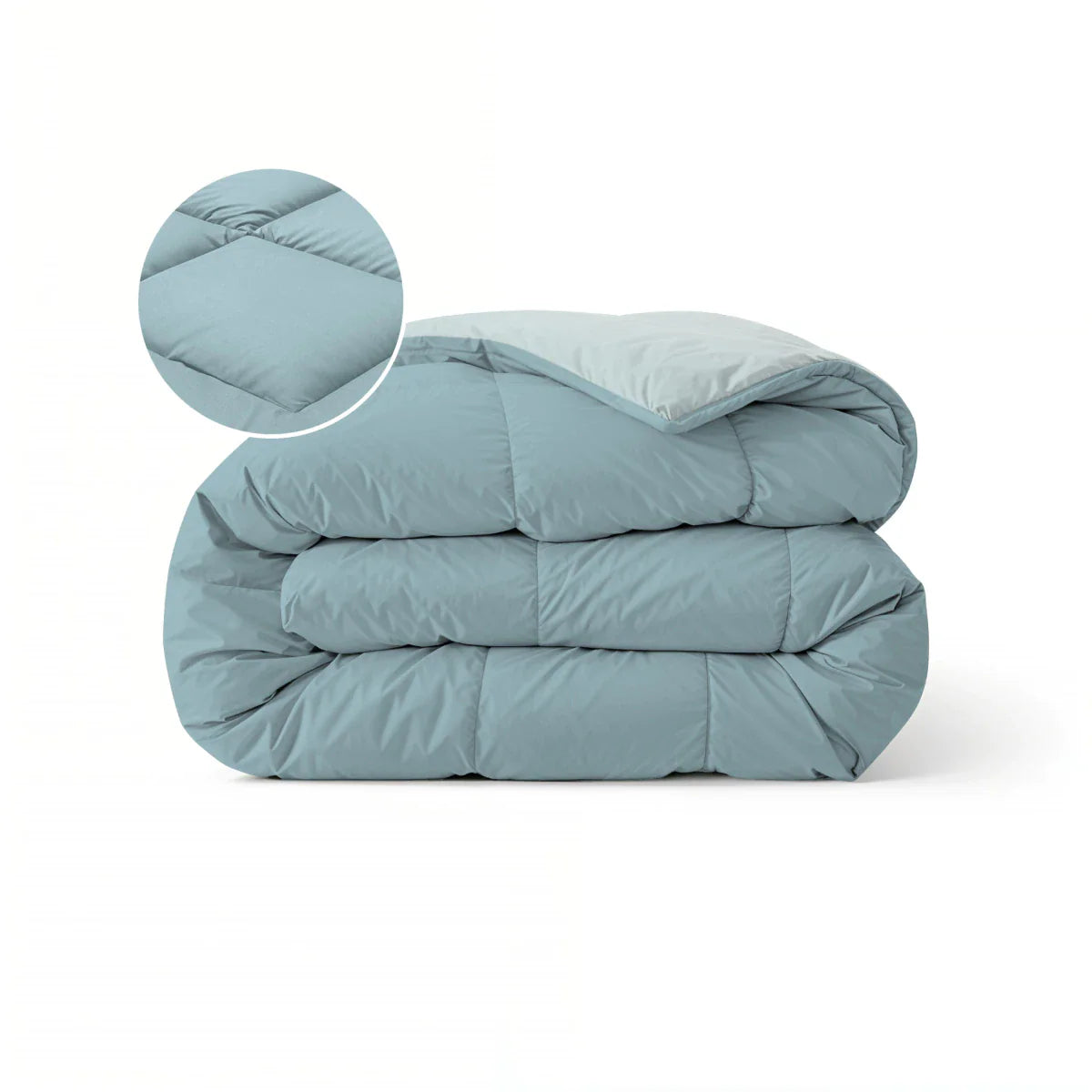 Zelesta Pure Duo Katoenen Dekbed - Grijs-Blauw & Lichtblauw