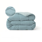 Zelesta Pure Duo Katoenen Dekbed - Grijs-Blauw & Lichtblauw