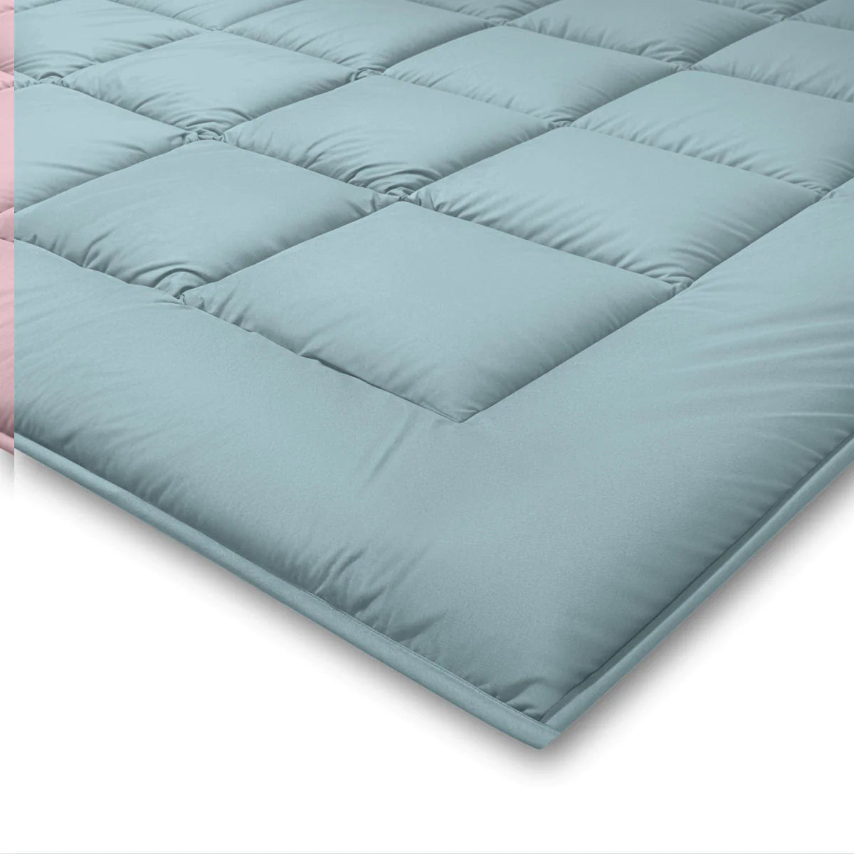 Zelesta Pure Duo Cotton Couette Été - Bleu gris & Bleu clair