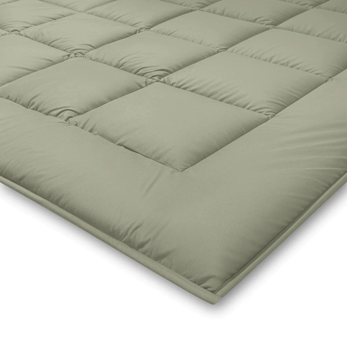 Zelesta Pure Duo katoenen dekbed - Grijs-groen & Zacht grijs-groen