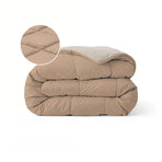 Zelesta Pure Duo katoenen dekbed - Rozenbruin & Betonbruin