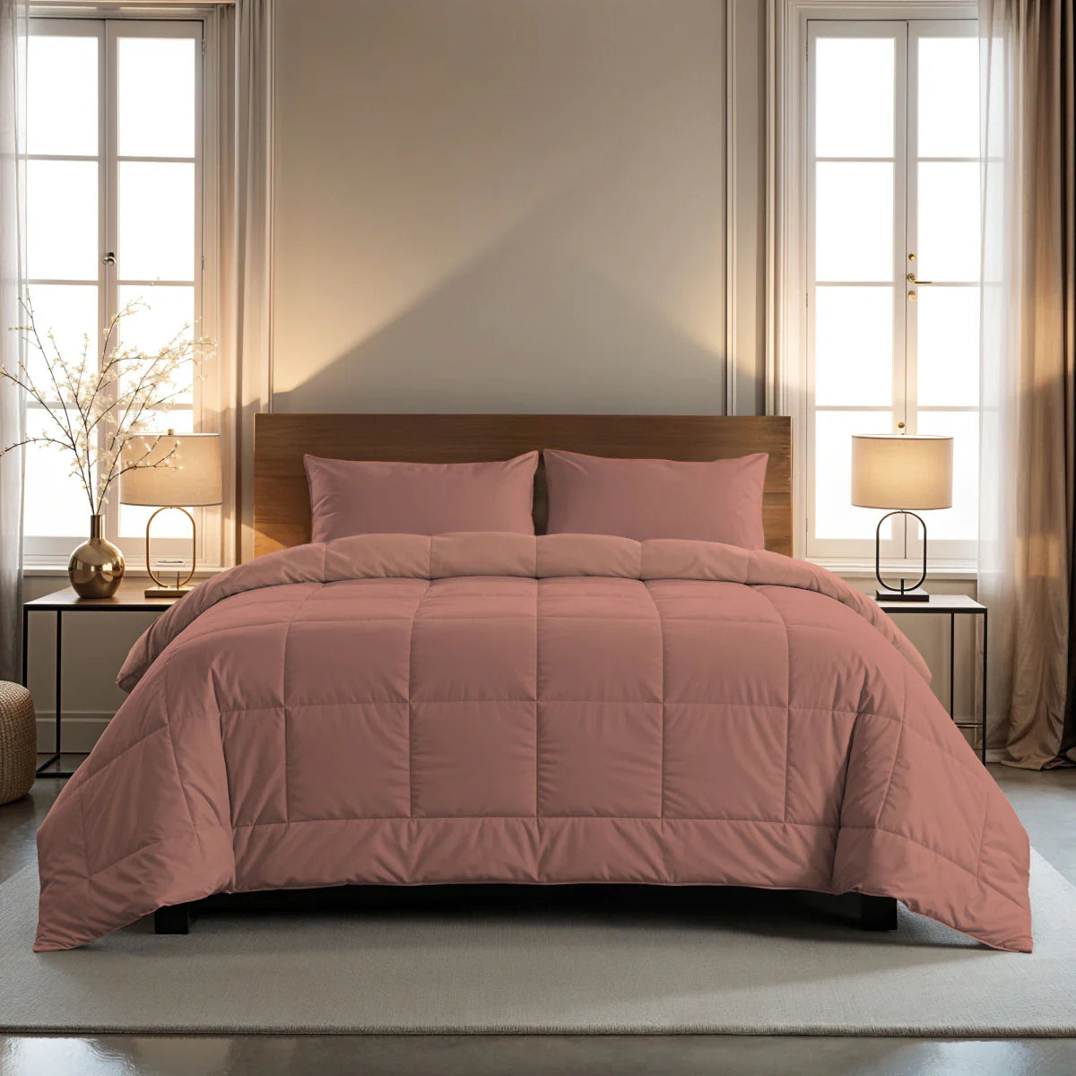 Zelesta Pure Duo Katoenen Dekbed - Terracotta Roze & Aarderoze