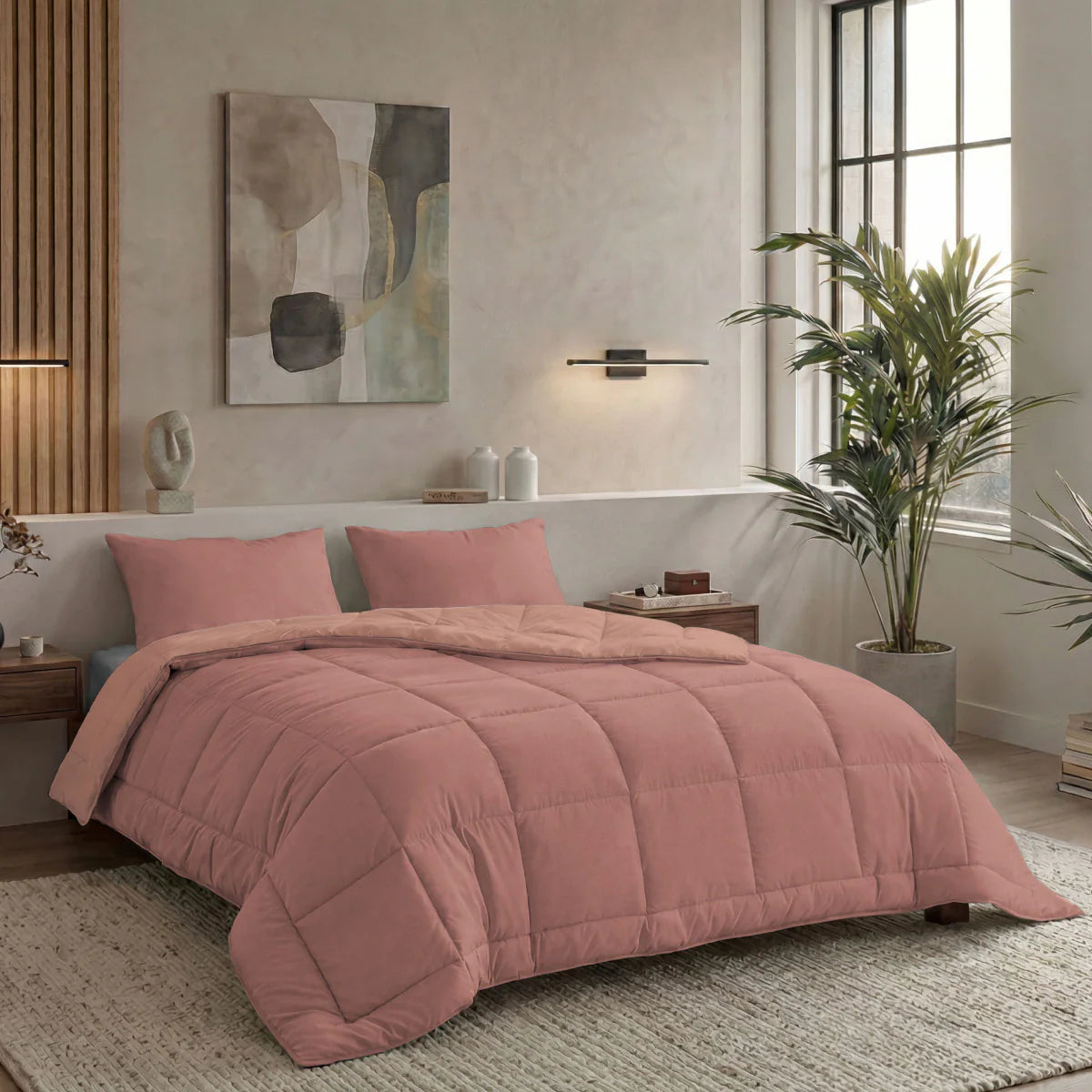 Zelesta Pure Duo Katoenen Dekbed - Terracotta Roze & Aarderoze