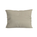 Zelesta Pure Duo Warm Grey Cotton Pillowcase on a white background