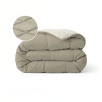 Zelesta Pure Duo Katoenen Dekbed - Warmgrijs & Crèmewit