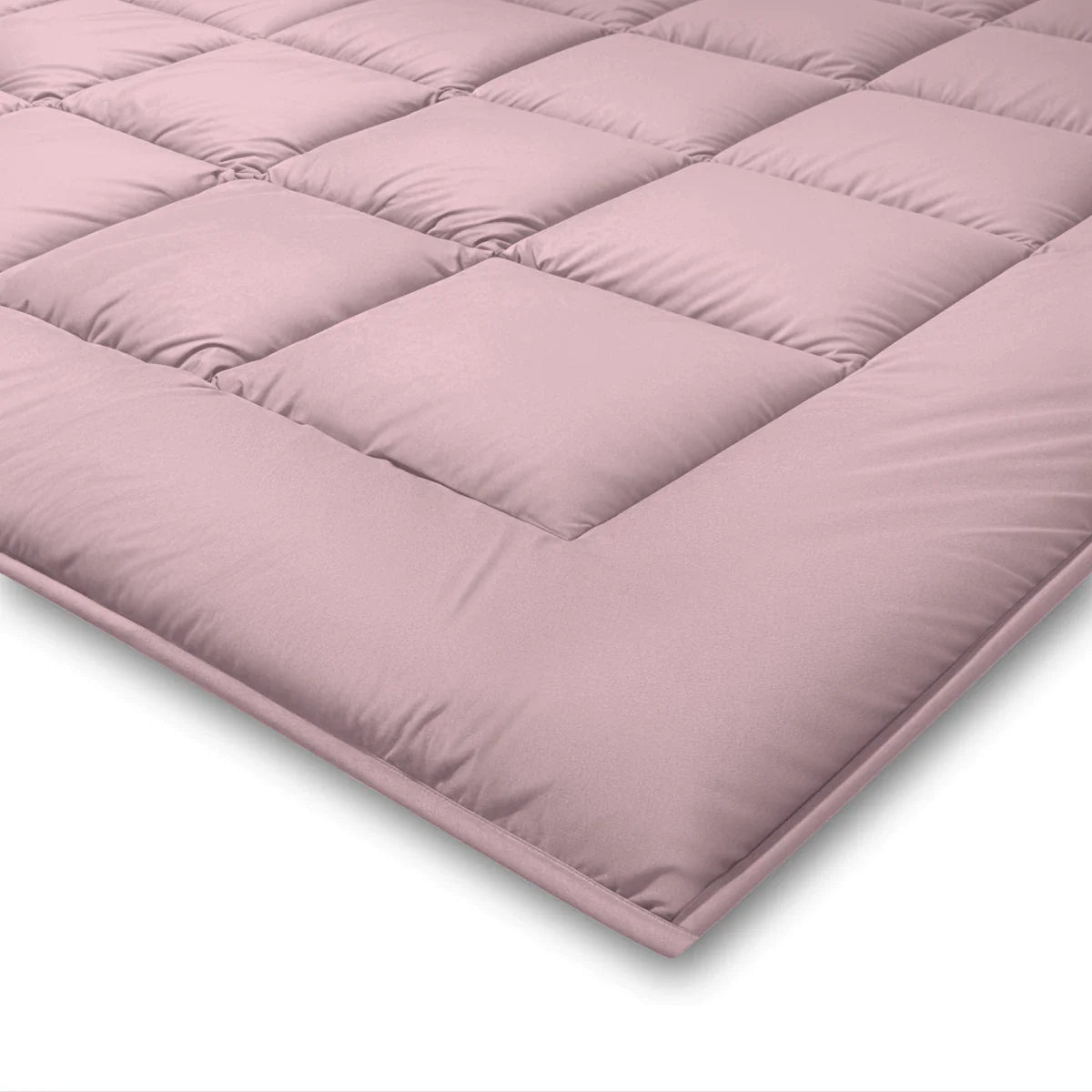 Zelesta Pure Duo Summer Cotton Duvet in Soft Lilac & Soft Pink folded on a white background