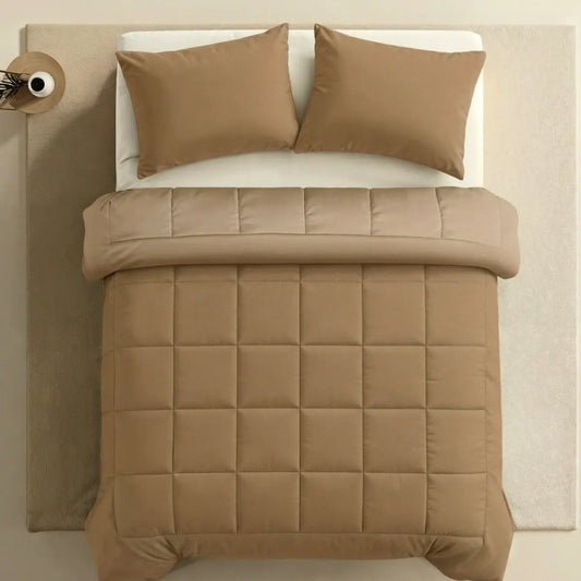 Zelesta Pure Uni Katoenen Kussensloop Set van 2 - Cacaobruin