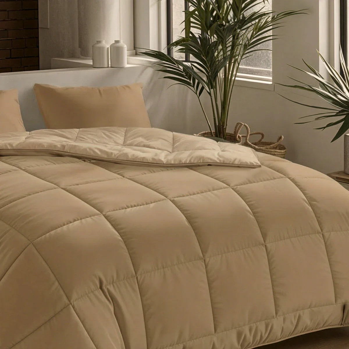 Zelesta Pure Uni Cotton Summer Duvet - Cocoa Brown