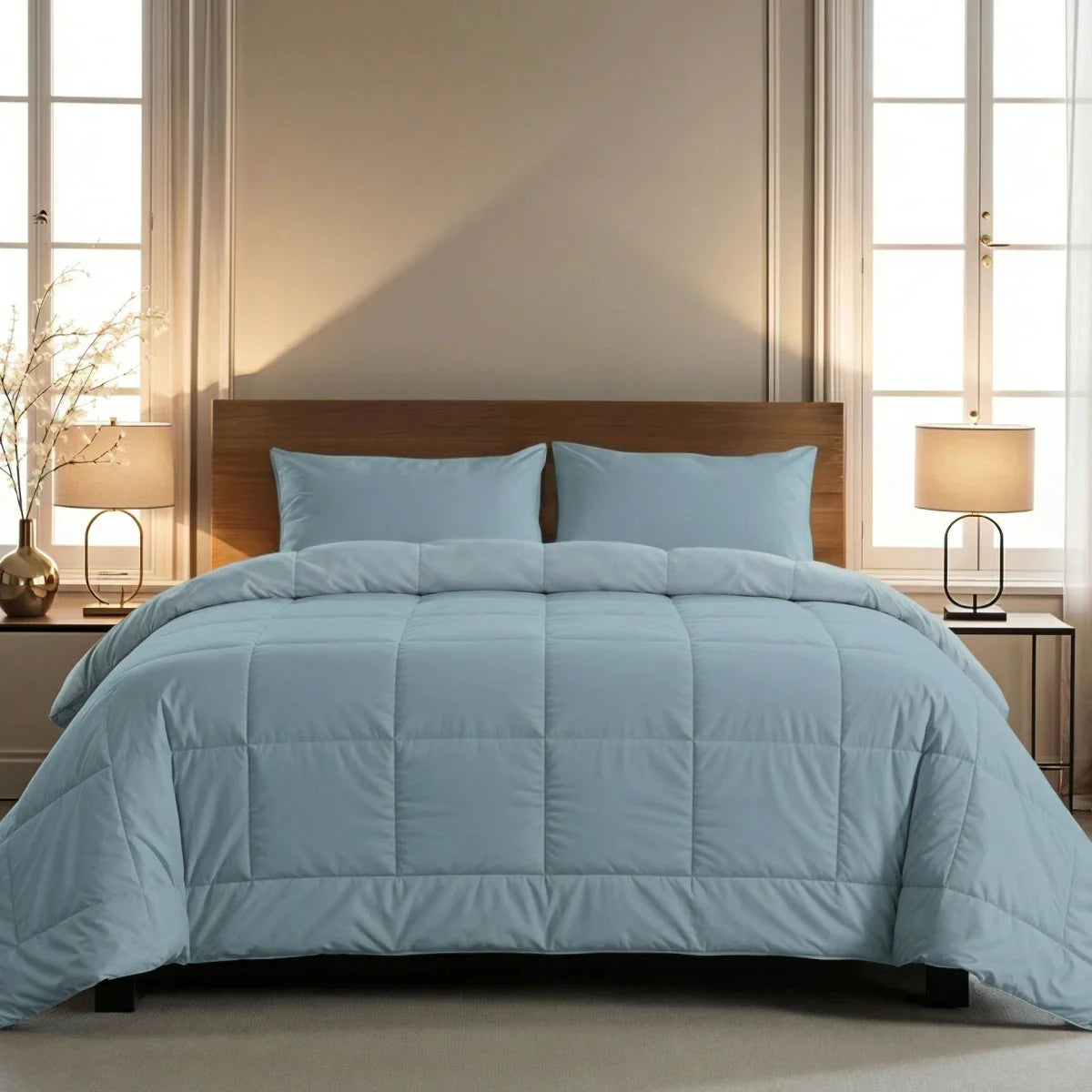 Zelesta Pure Uni Cotton Summer Duvet - Pastel Blue