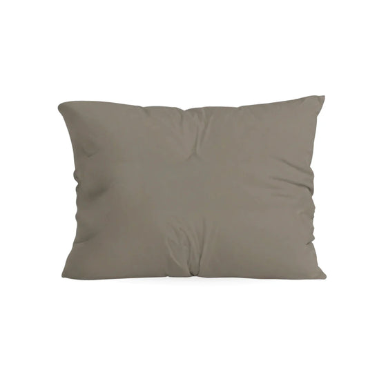 Zelesta Pure Uni Anthracite Grey Cotton Pillowcase on a white background
