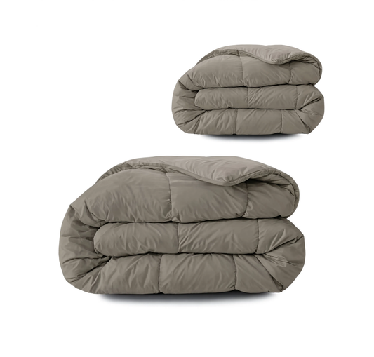 Couette Zelesta Pure Uni 4 Saisons en Coton – Anthracite