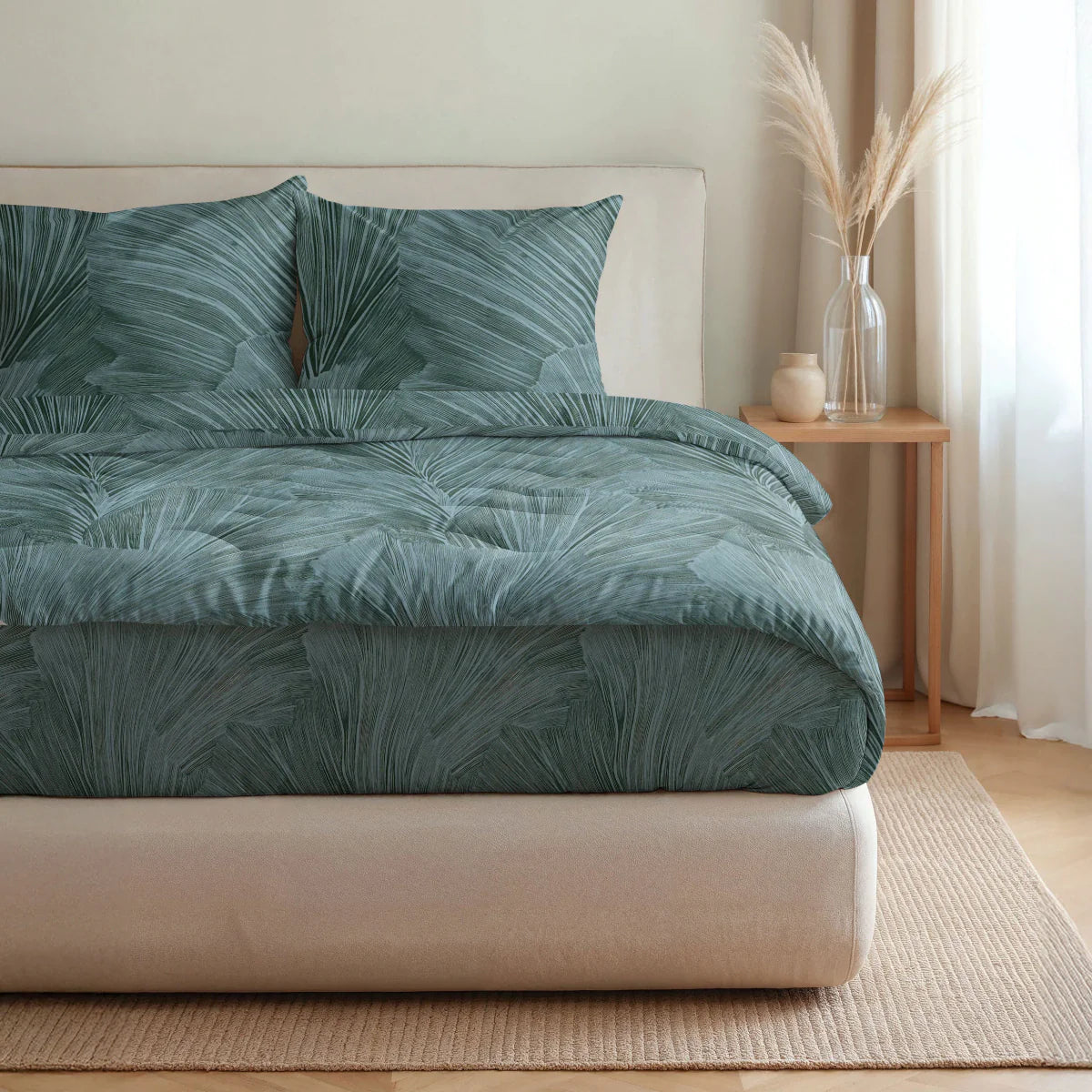 Zelesta Pure Design Katoenen Dekbed - Botanisch Groen