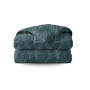 Zelesta Pure Design Cotton Couette - Feuilles blanches