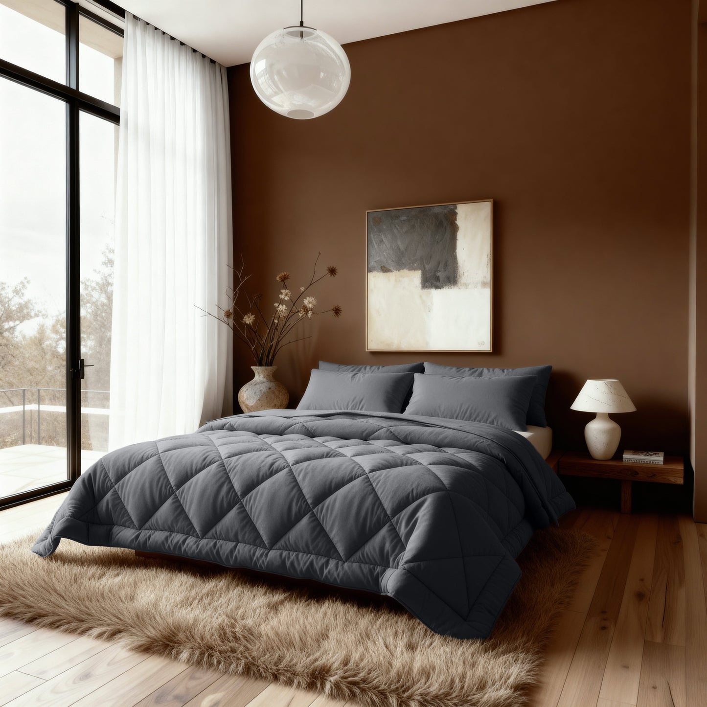 Zelesta Comfort Uni Diamond Dekbed - Antraciet