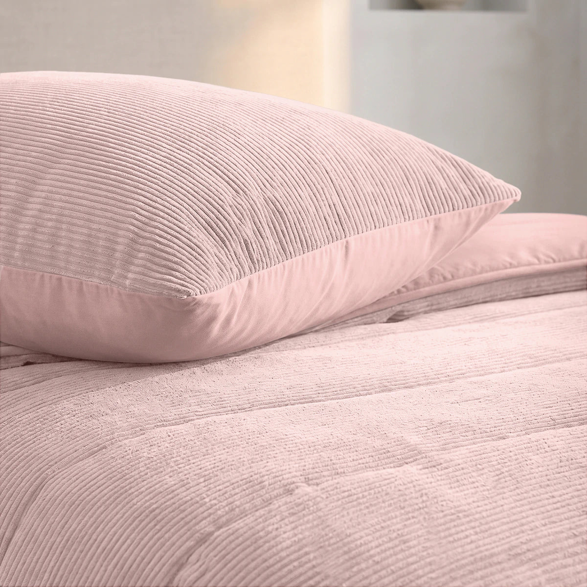 Zelesta Special Corduroy Katoenen Dekbed - Stoffig roze