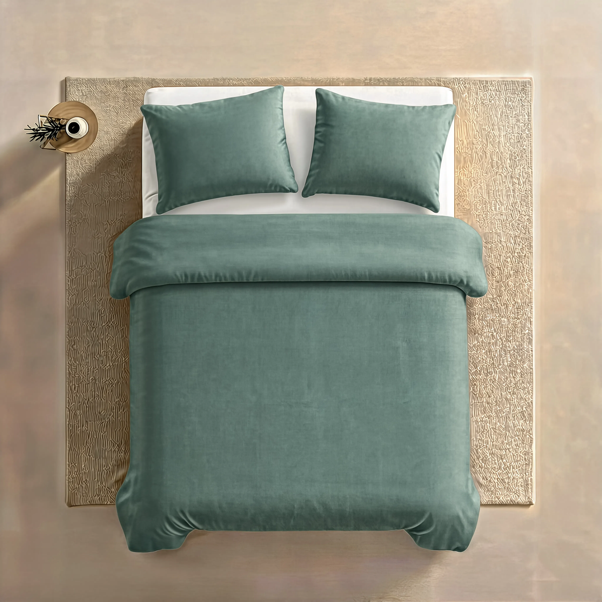 Couette Zelesta Comfort Uni Sans Coutures - Vert Mousse