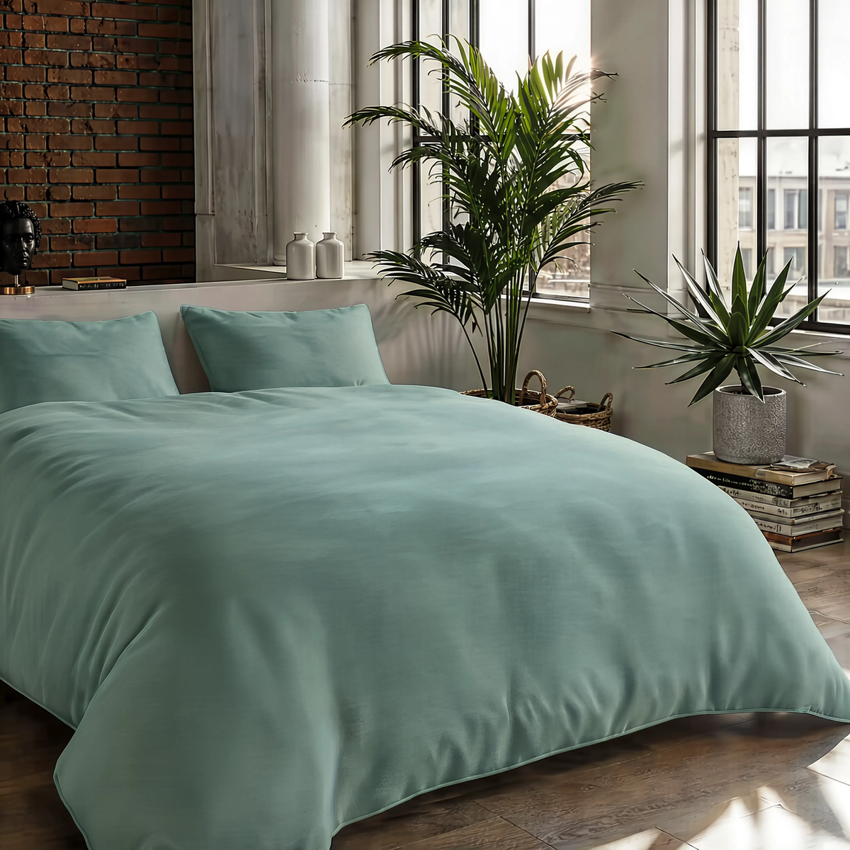 Couette Zelesta Comfort Uni Sans Coutures - Vert Mousse