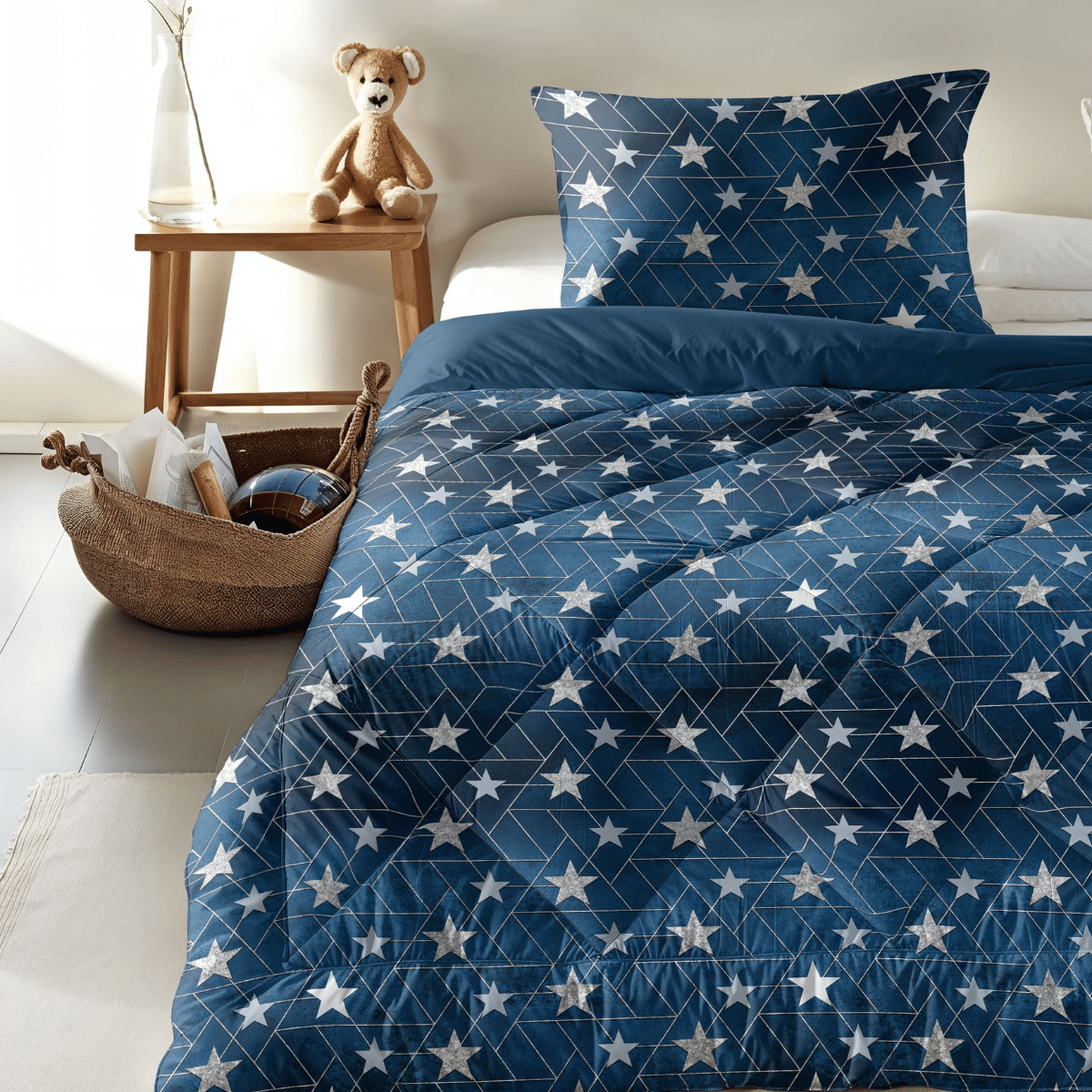 Zelesta Comfort Kids Couette - Étoiles argentées