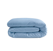 Couette Zelesta Pure Uni Sans Coutures en Coton - Bleu Chambray Doux