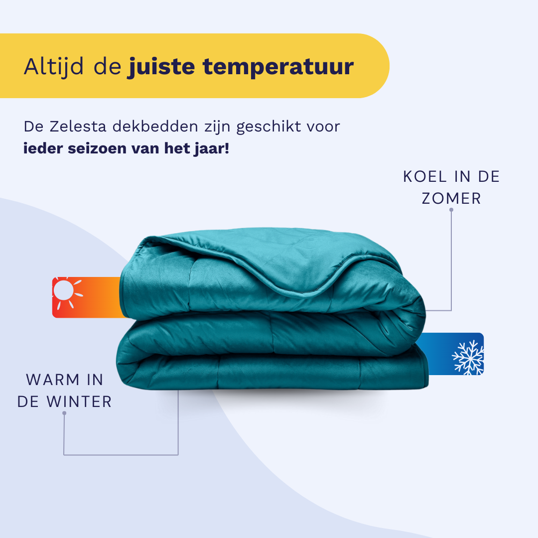 Zelesta Special Velvet Duvet in Petrol, alternate product view