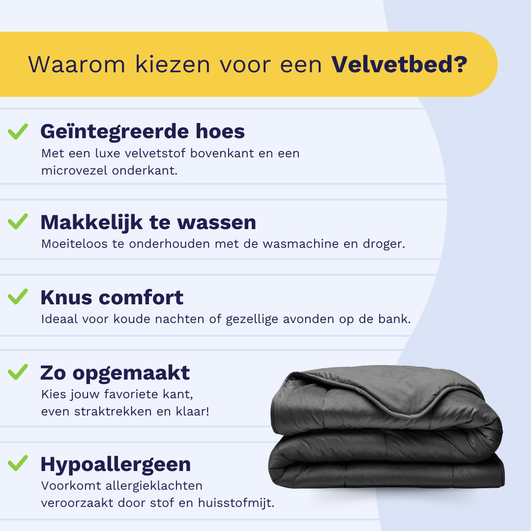 Zelesta Special Velvet Duvet in Anthracite, folded product view