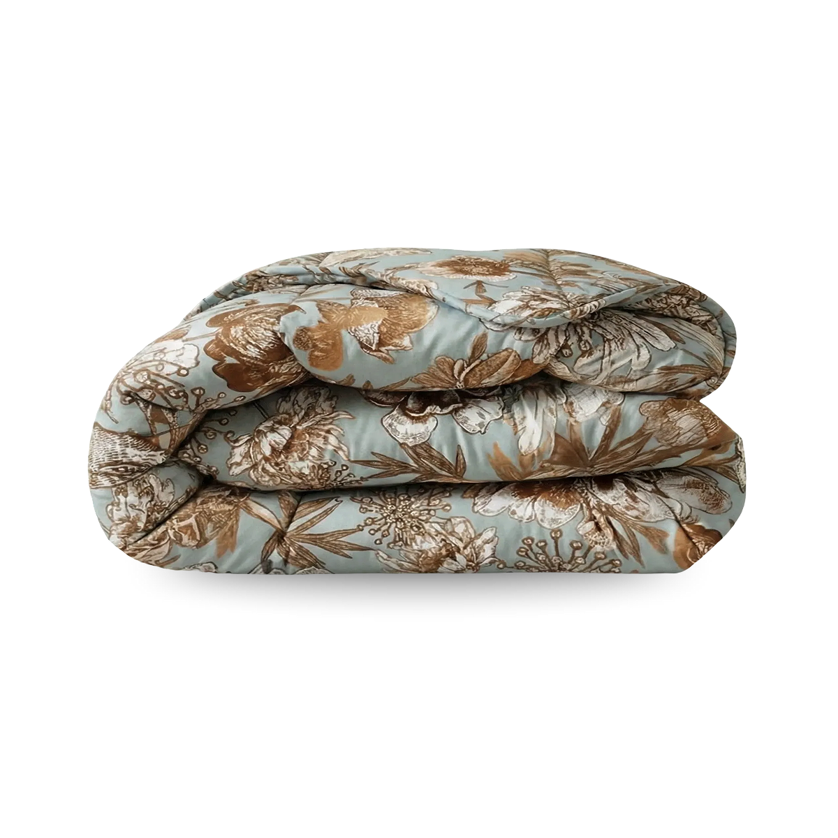 Zelesta Comfort Design Summer Duvet - Botanic Chic, product shot showing the elegant botanical print with stylised leaves and flowers