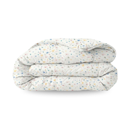 Zelesta Comfort Design Summer Duvet - Spring Bloom, product shot showing the delicate spring blossom floral print in soft pinks