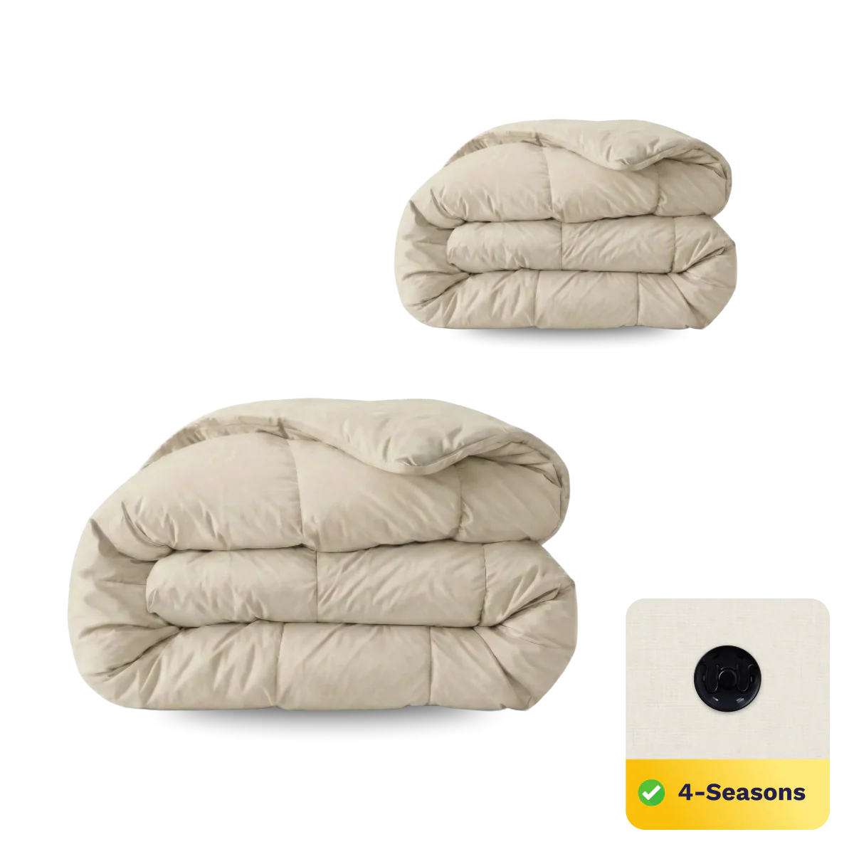 Zelesta Pure Uni Cotton 4-Season Duvet - Desert Sand