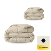 Zelesta Pure Uni Cotton 4-Season Duvet - Desert Sand