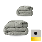 Zelesta Pure Uni Cotton 4-Season Duvet - Morning Grey