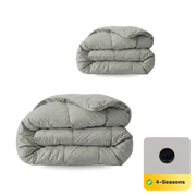 Zelesta Pure Uni Cotton 4-seizoenen dekbed - Ochtendgrijs
