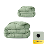 Zelesta Pure Uni Cotton 4-Season Duvet - Natural Green