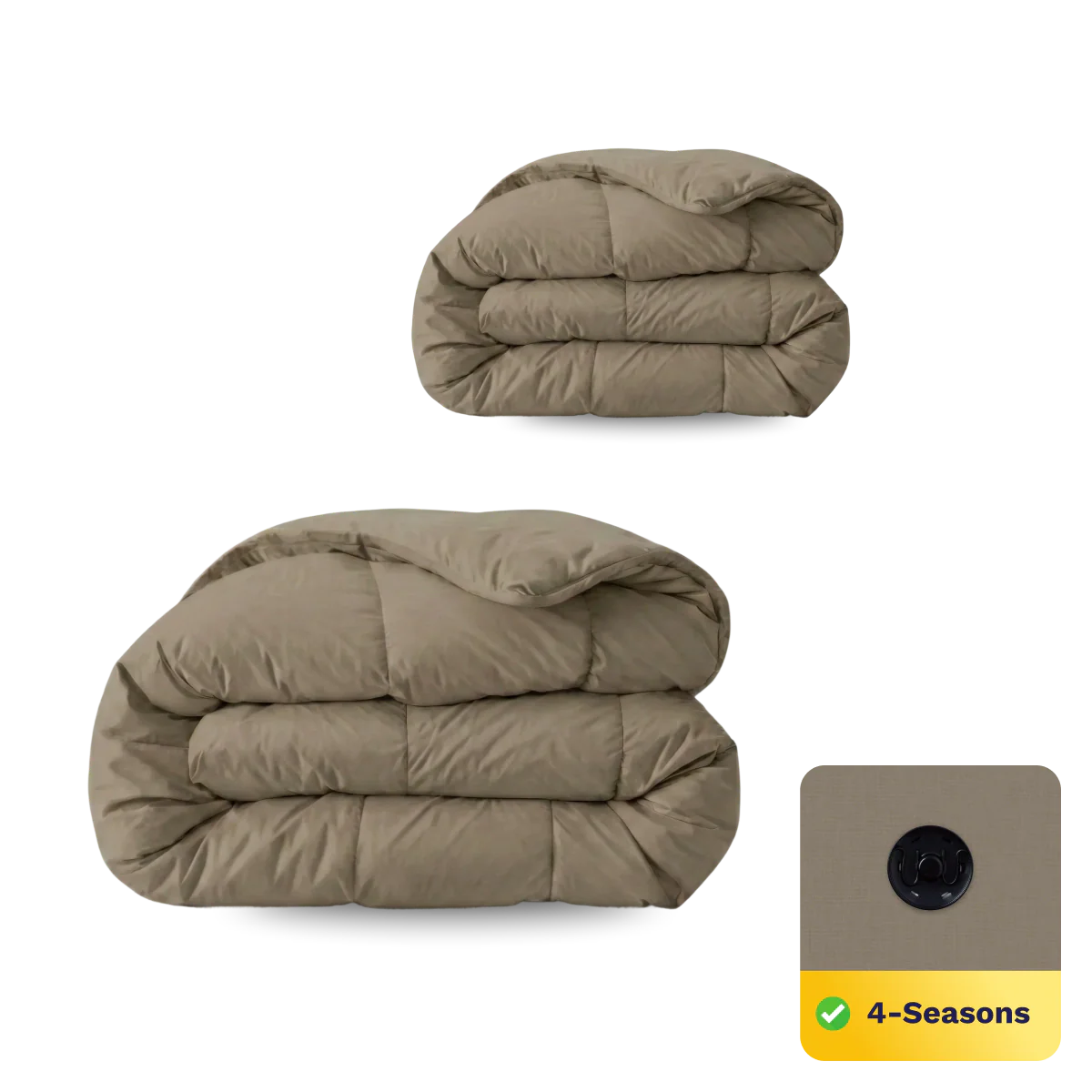Zelesta Comfort Uni 4-Season Duvet - Natural Taupe