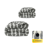 Zelesta Comfort Design Duvet - Savanna Feather, product shot showing the savanna-inspired feather print in warm earth tones