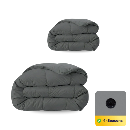 Zelesta Comfort Uni Duvet in Stone Grey