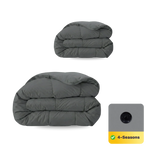 Zelesta Comfort Uni Couette 4 Saisons - Gris pierre