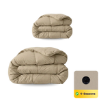 Zelesta Pure Uni Cotton 4-Season Duvet - Taupe Blush
