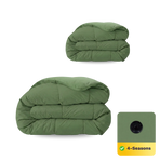 Zelesta Comfort Uni Couette 4 Saisons - Vert intemporel