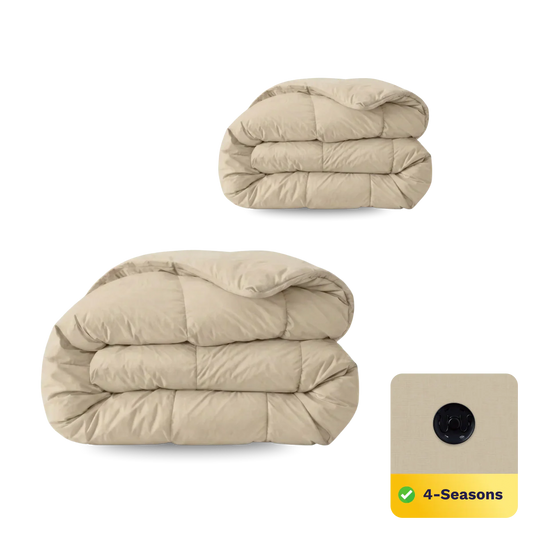 Zelesta Comfort Uni Duvet in Warm Sand