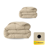 Zelesta Comfort Uni Couette 4 Saisons - Sable chaud