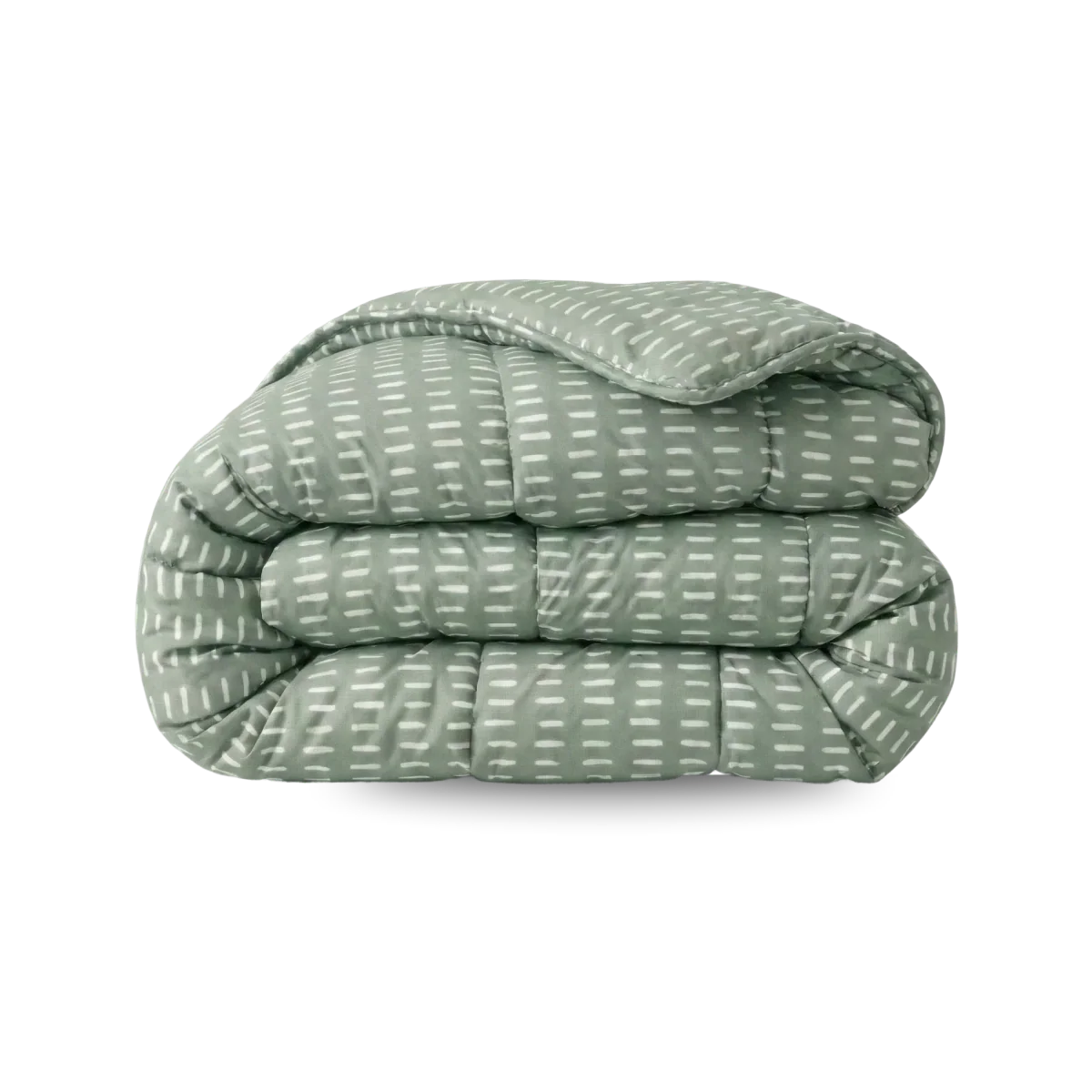 Zelesta Comfort Design Couette - Points olive