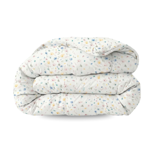 Zelesta Comfort Design Duvet - Spring Bloom, product shot showing the delicate spring blossom floral print in soft pinks