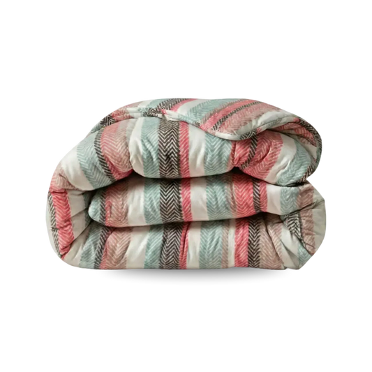 Zelesta Comfort Design Duvet - Vintage Vibe, product shot showing the vintage-inspired pattern in warm muted tones