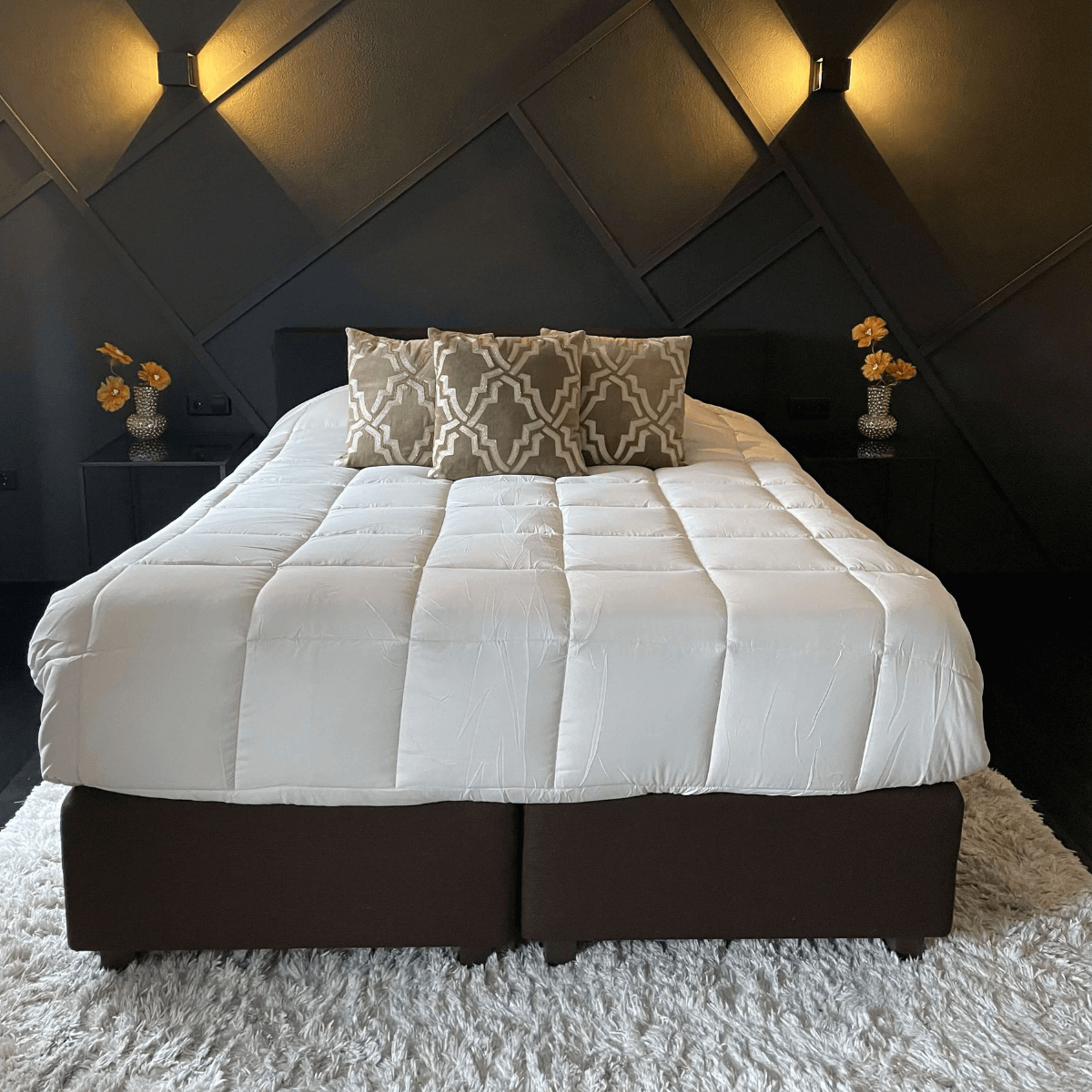 Zelesta Everyday Duo Duvet - Light Grey & Ginger