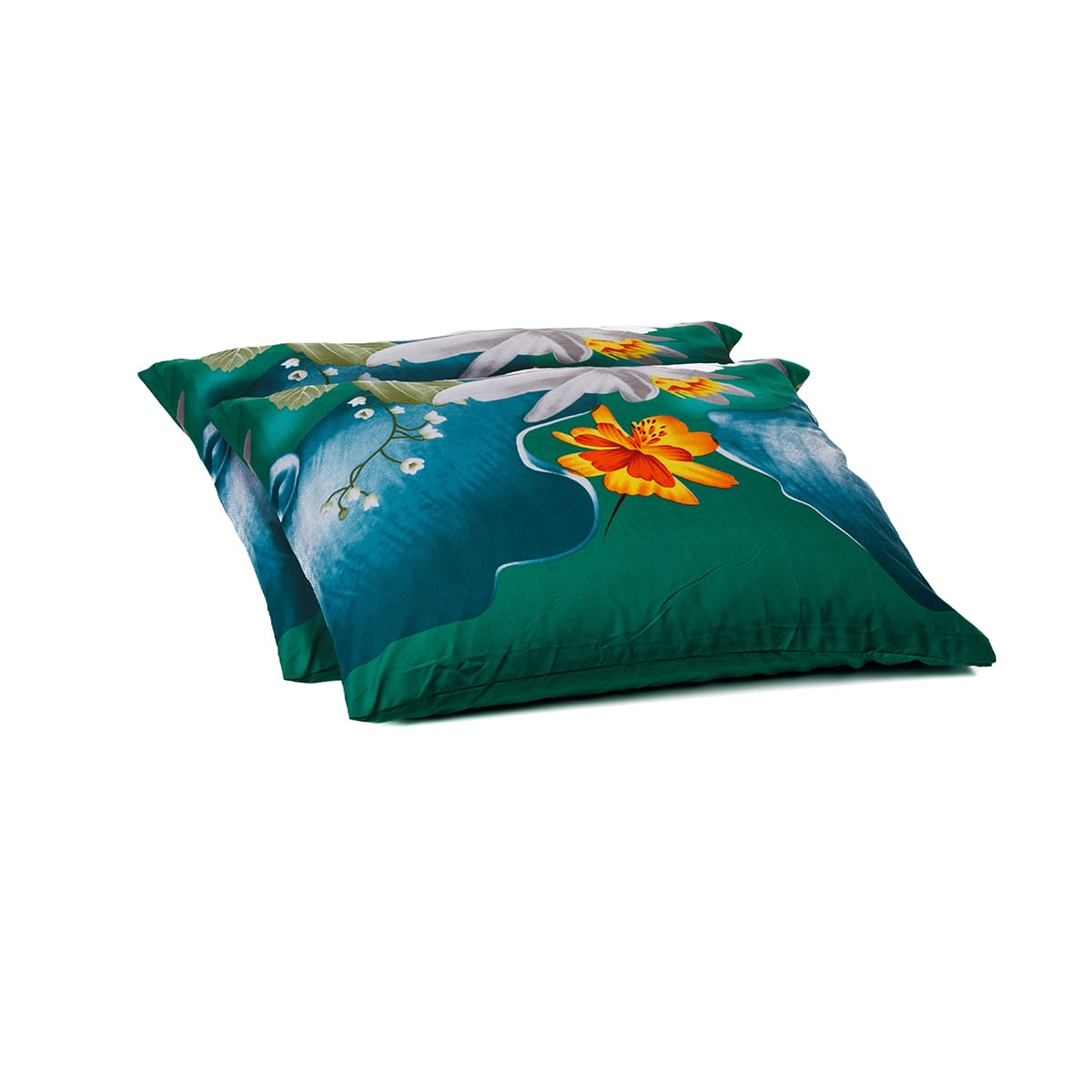 Zelesta Comfort Design Pillowcase Set Of 2 - Spring Flowers featuring the Spring Flowers design, product photo